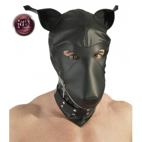 Maschera bondage sexy accessorio cane bdsm mask per giochi sadomaso nera fetish