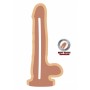 Fallo dildo anale realistico con testicoli e ventosa sex toys donna