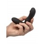 Vibratore per prostata stimolatore massaggiatore vibrante anale in silicone nero