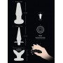 Kit sex anal toys Plug realistico vibratore anale fallo dildo nero black set per uomo e donna