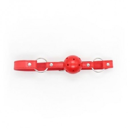 Breathable ball gag rosso traspirante morso red bondage fetish costrittivo