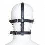 Imbracatura per viso con maschera per occhi e morso total head harness restraint black