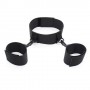 Costrittivo easy cuffs collar arms restraint black collare con manette sexy bondage harness fetish nero