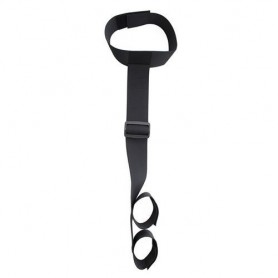 Manette con collare bdsm sexy costrittivo schiavo bondage polsini sadomaso nero