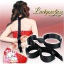 Costrittivo easy back arms restraint black collare bondage con manette fetish restriant nero