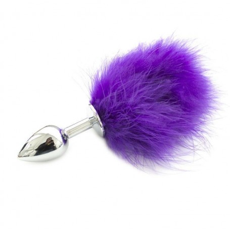 Plug anale pon tail anal plug purple