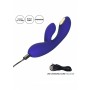 Vibratore rabbit ricaricabile dildo doppio fallo vibrante impermeabile con stimolatore clitoride