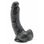 Fallo realistico nero con ventosa dildo black morbido sex toys big 23 cm get real