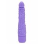 Vibratore vaginale realistico purple get real slim dildo fallo vaginale anale vibrante