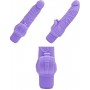 Vibratore vaginale in silicone Dildo falllo vibrante get real realistico sex toys purple