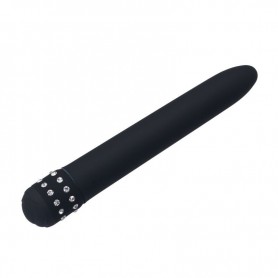 Vibratore vaginale stimolatore fallo vibrante mini slim black classic nero diamond