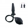 Fallo anale plug gonfiabile dildo medium nero the inflatable butt