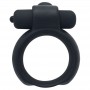 cockring nero in silicone anello fallico vibrante sex toys stimolante per il pene