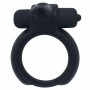 cockring nero in silicone anello fallico vibrante sex toys stimolante per il pene