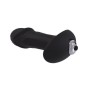 Vibratore anale realistico stimolatore plug vaginale nero in silicone fallo dildo vibrante anal bow