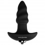 Vibratore anale stimolatore in silicone plug butt dildo falo vibrante nero mini screw