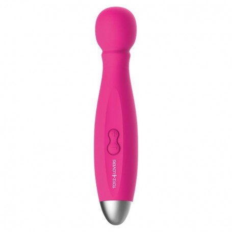 stimolatore vaginale vibratore clitoride massaggiatore body wand massanger in silicone pink