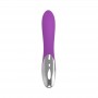 Vibratore doppio rabbit dildo fallo vibrante vaginale in silicone impermeabile ricaricabile move purple