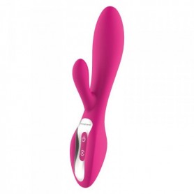 Vibratore rabbit vaginale stimolatore doppio in silicone realistico ricaricabile