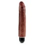 Vibratore realistico maxi grande nero big king cock dildo fallo anale vaginale impermeabile 10 brown