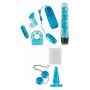 Kit sex toys per coppia stimolatore vaginale plug dildo vibratore realistico vaginale anale blu toy set