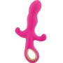 Vibratore con stimolatore clitoride fallo dildo vibrante vaginale in silicone rosa