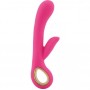 Vibratore vaginale doppio con stimolatore clitoride fallo vibrante pink dildo