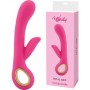 Vibratore vaginale doppio con stimolatore clitoride fallo vibrante pink dildo