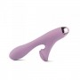 Vibratore in silicone vaginale doppio con stimolatore clitoride design dildo vibrante