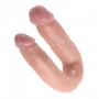 Fallo doppio vaginale anale dildo realistico king cock flesh shaped medium flesh