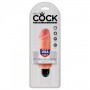 Vibratore vaginale realistico fallo vibrante king cock 5 stiffy flesh