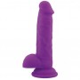 Realistico dildo fallo Vaginale con testicoli ventosa in silicone rod Large purple