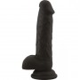 Fallo realistico nero dildo vaginale in silicone con ventosa Rod Large Black