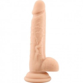 Dildo realistico Fallo vaginale anale con ventosa in silicone e testicoli  rod slim flesh 7