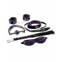 kit bondage fettish frusta manette colleìare morso gag ball guinzaglio