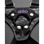 Fallo vaginale indossabile strap on con imbracatura dillio suspender harness kit purple