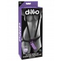 Fallo vaginale indossabile strap on con imbracatura dillio suspender harness kit purple