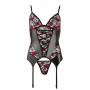 Completo intimo per donna corsetto guepiere donna lingerie set