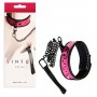 Collare Bondage con guinzaglio a catena fetish sinful Pink