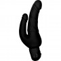 Vibratore fallo doppio dildo vaginale anale realistico nero