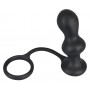 Kit sex toys anale Fallo plug dildo anello fallico in silicone nero 5 pz