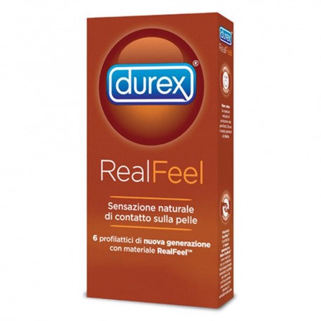 Profilattici preservativi Real feel durex 6 pezzi