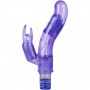 Vibratore Rabbit per clitoride punto G realistico viola