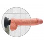 Vibratore Realistico King Cock 7 vibrating con ventosa whit Balls clear