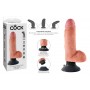 Vibratore Realistico King Cock 7 vibrating con ventosa whit Balls clear