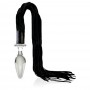 Plug fallo Anale in vetro con frusta bondage icicles no 49