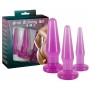 Kit 3 plug Anali Training Set purple anal