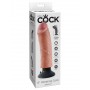 Vibratore Realistico King Cock 8 vibrating con ventosa clear