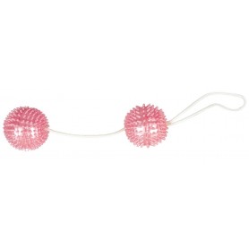 Palline vaginali anali doppio stimolatore massaggiatore morbido rosa sexy toys