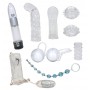 Kit sex toy per coppia crystal trasparenti clear